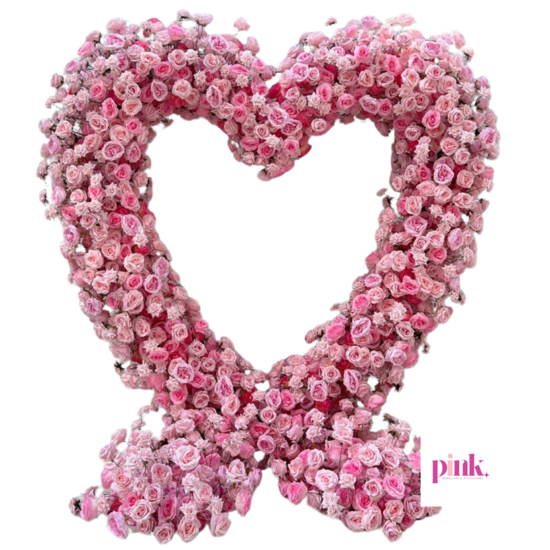 I Heart You Flower Arch