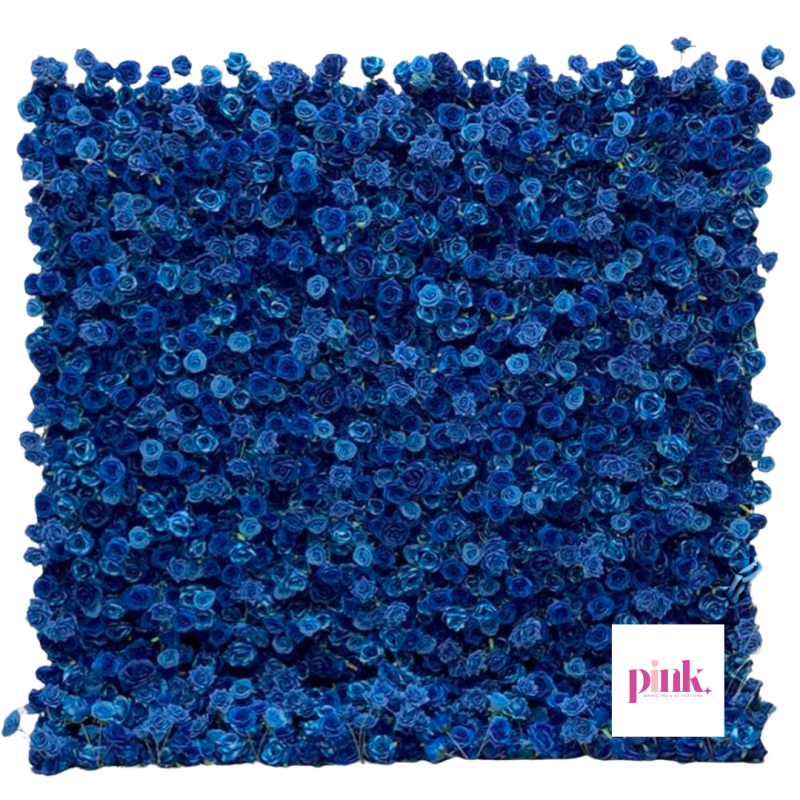 Blue Crush Flower Wall